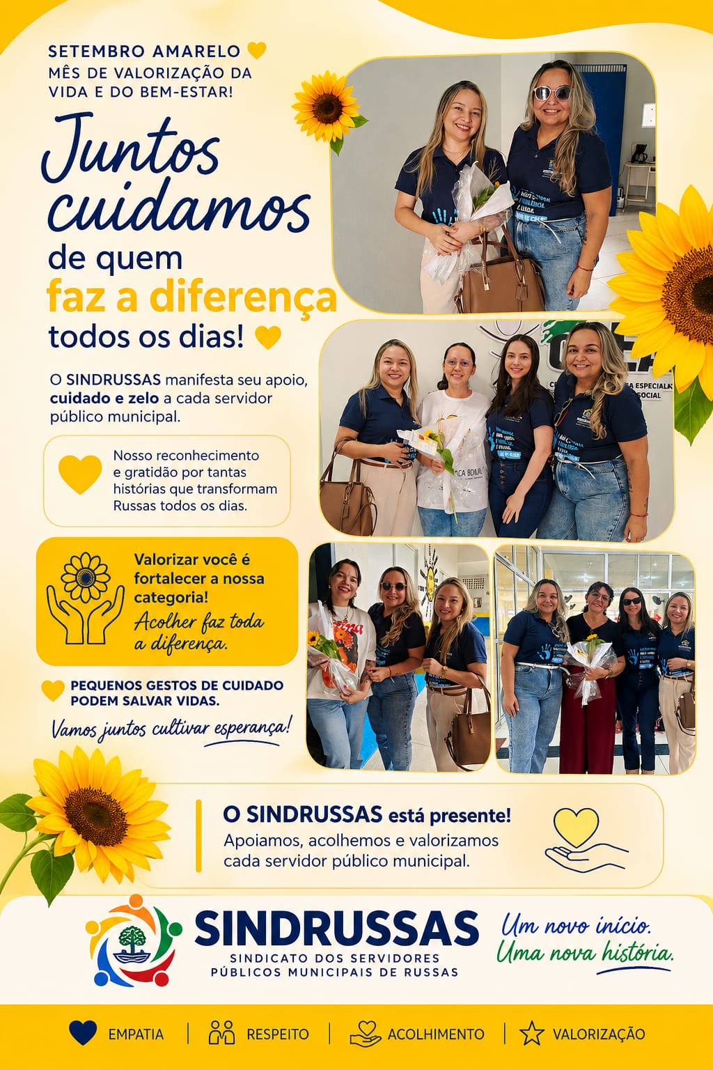 SINDRUSSAS: Cuidar da saúde mental no trabalho é um direito. Não se cale diante da dor invisível.